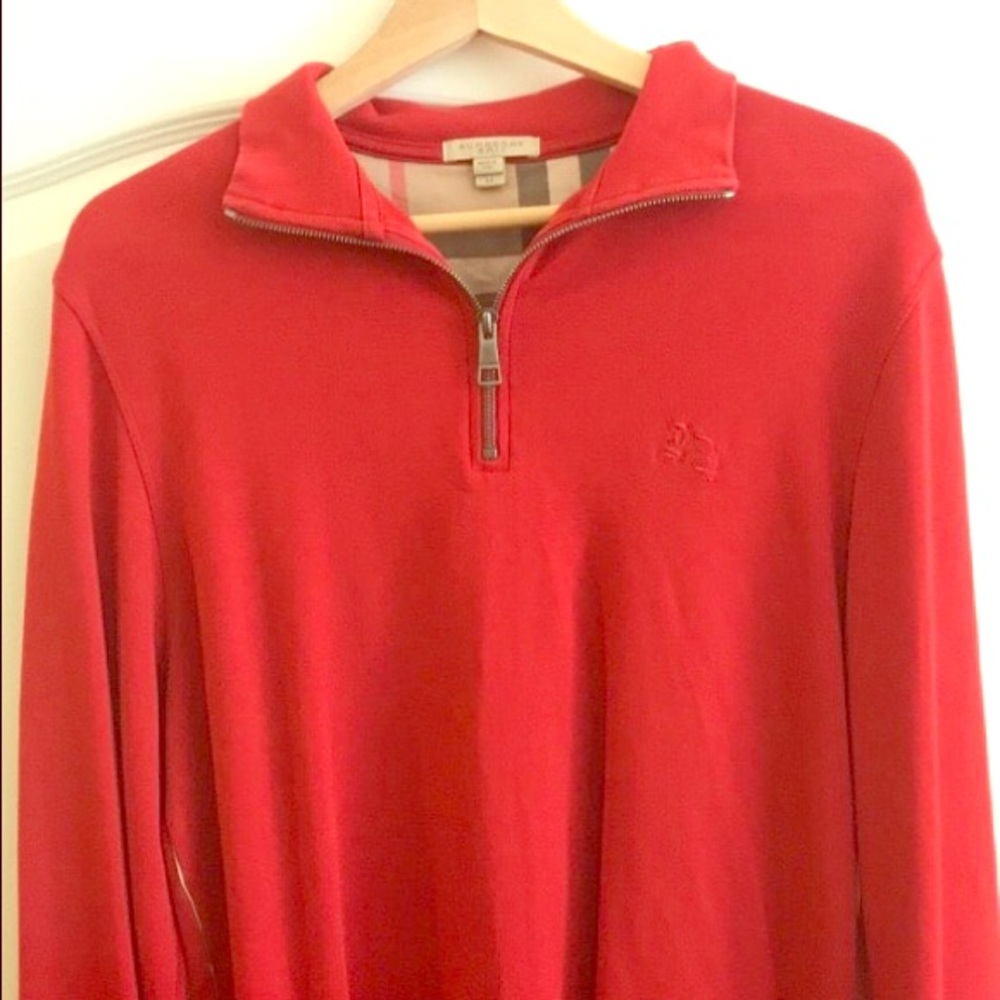 Men’s Burberry zip pullover sweater